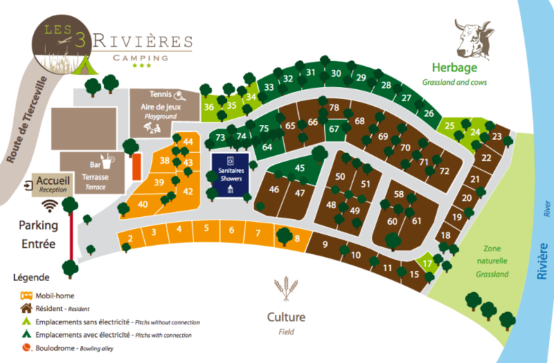 plan camping des 3 rivières