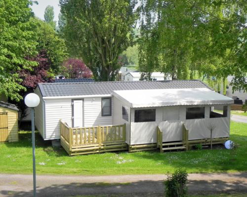 Les 3 rivieres - Camping en Normandie,à Creully sur Seulles - Mobil-home